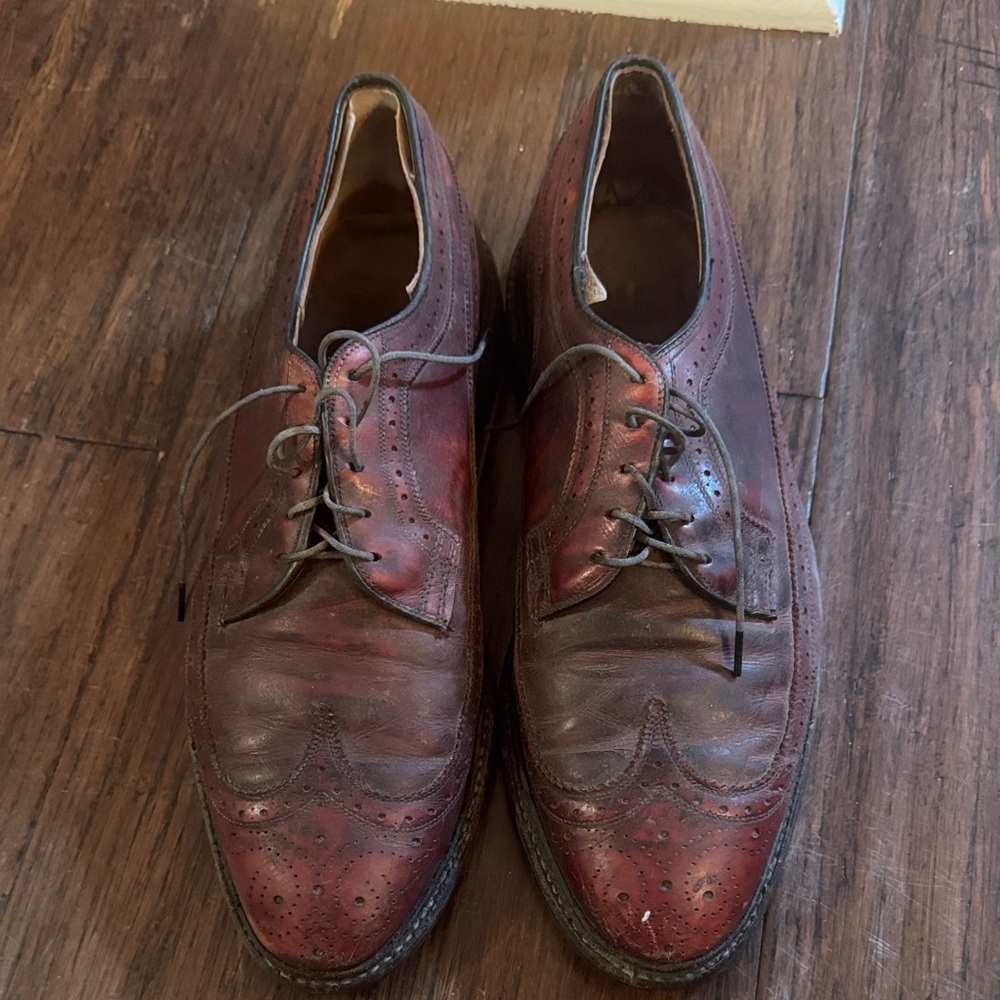 Elegant Burgundy Leather Men's Oxfords